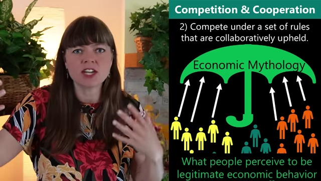 The "Economic Mythology" as an umbrella representing collaboratively upheld rules for competition in society