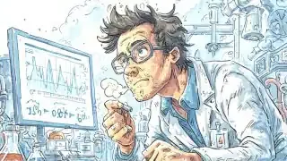 A scientist at a desk, looking intently at a computer screen displaying graphs and data, with laboratory equipment in the background. This represents the "forecasting" mechanism for scientific intelligence and risk mitigation.