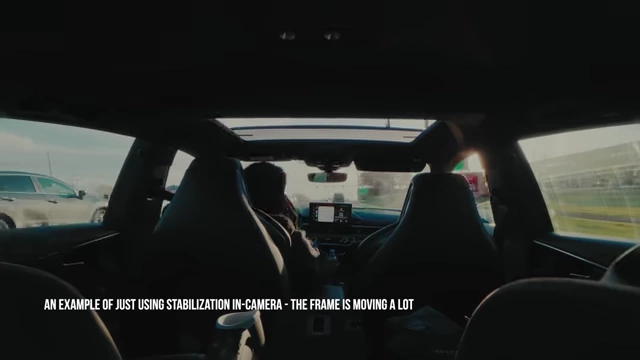 Example footage showing stabilization "drift" with in-camera stabilization