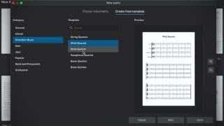 MuseScore 4中更简洁直观的新乐谱创建流程