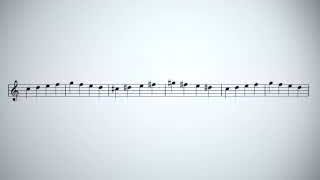 MuseScore 4中修正后的横向间距，完美对齐