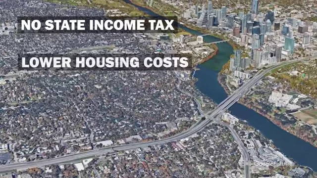 Factors attracting residents to Austin: No state income tax and lower housing costs