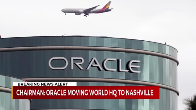 News headline: "Oracle Moving World HQ to Nashville"
