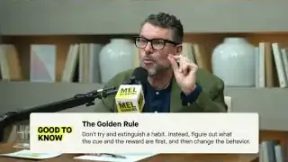 A screenshot displaying "The Golden Rule: Don't try and extinguish a habit. Instead, figure out what the cue and the reward are first, and then change the behavior."