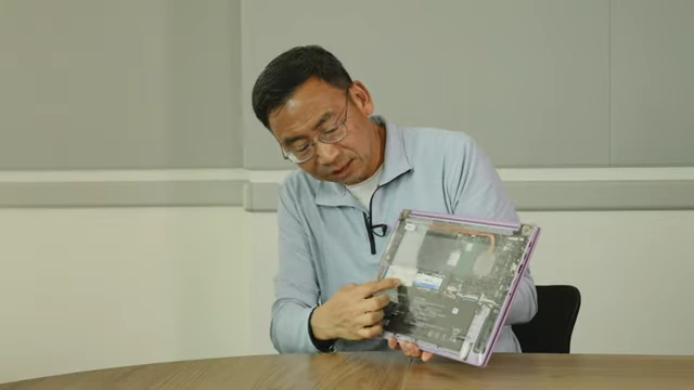 Firefly原型机内部：连接主板与I/O板的标准化排线