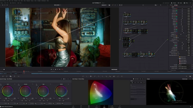 The Look DNA plugin interface with film stock presets and detailed color adjustment parameters.