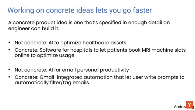 Examples of Concrete vs. Non-Concrete Product Ideas.