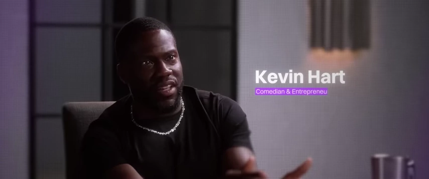 喜剧演员兼企业家Kevin Hart的特写。