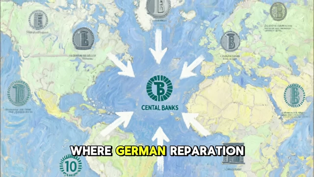 A diagram illustrating the Bank for International Settlements (BIS) as a central hub for various central banks