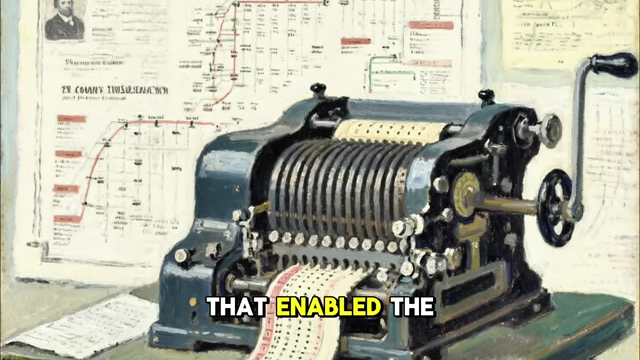 A vintage punch card machine, representing IBM's technology used by the Nazis