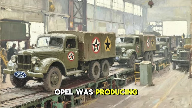 Ford military trucks on a production line