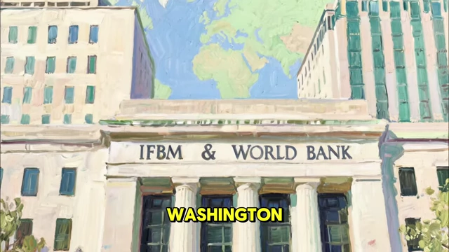 The exterior of the International Monetary Fund and World Bank buildings
