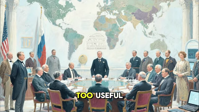 A meeting of international central bankers at the BIS, indicating its continued function after the war