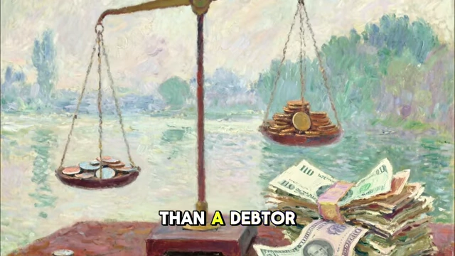Scales illustrating that a debtor who can pay indefinitely is more valuable than one who collapses and defaults