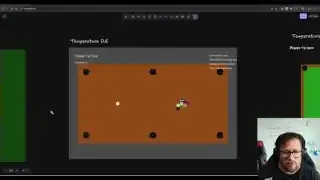 Functional pool game generated by Sonic AI at 0.6 temperature, showing the game board and balls