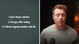 Visual representation of the triple threat of inactive lifestyles on fat loss