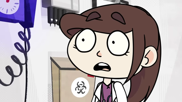 A cartoon doctor shows a surprised expression after the patient explains their incorrect birth control pill routine.