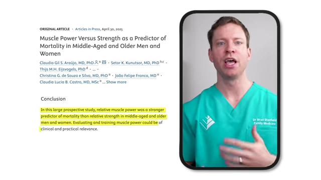 Muscle power is a stronger predictor of mortality than strength