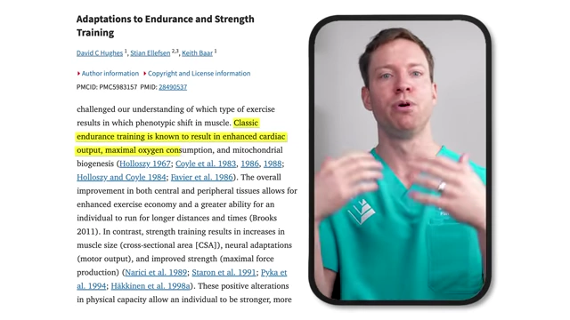 Adaptations to endurance vs. strength training