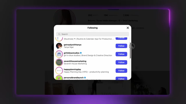 Instagram: Discovering Similar Accounts via 'Following' List