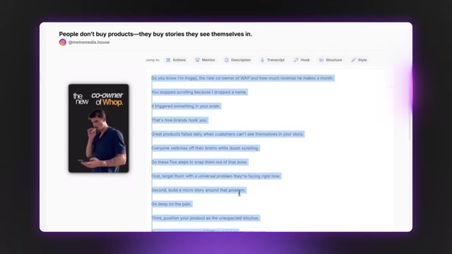 Sandcastles.ai: Analyzing Video Transcript for Key Patterns