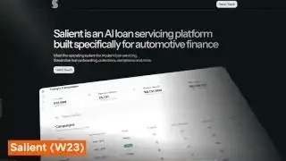 Salient website showing an AI loan servicing platform