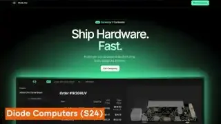 Diode Computer website highlighting hardware shipping