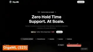 GigaML website for Zero Hold Time Support. At Scale.