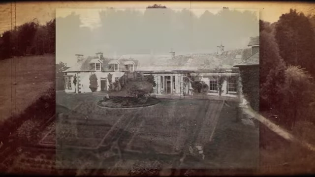 A vintage photo shows Boleskine House, Crowley's estate on the shores of Loch Ness