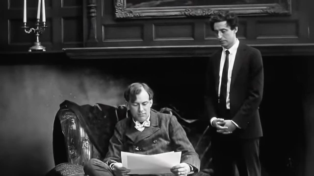 A black and white image shows Crowley and Neuburg seated and standing respectively, illustrating their complex relationship and roles during the trials