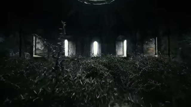 An image shows a dark, thorny chamber, visually representing Neuburg's torturous isolation during his magical retirement