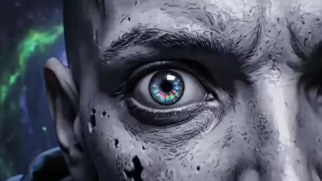 A stylized image of an eye shattering into fragments visualizes the danger of visions collapsing like "safety glass"
