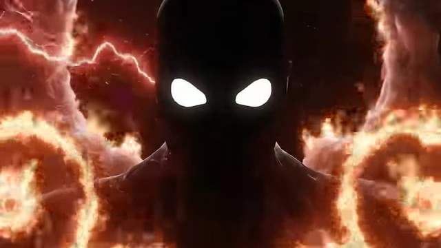 An illustration shows a black-faced angel with glowing white eyes and a scarlet lightning flail, representing Crowley's first terrifying vision in Algeria