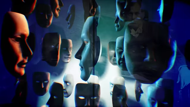 Floating, expressionless masks symbolize the psychological impact on their identities and selfhood