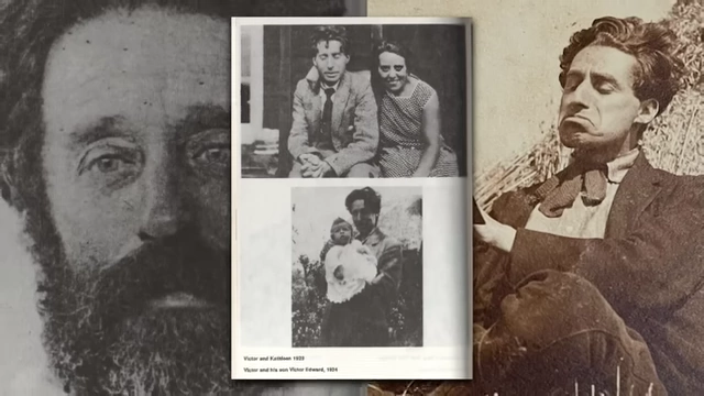 A composite image shows Victor Neuburg with his family and a separate photo of him looking distressed, emphasizing the human cost borne by him