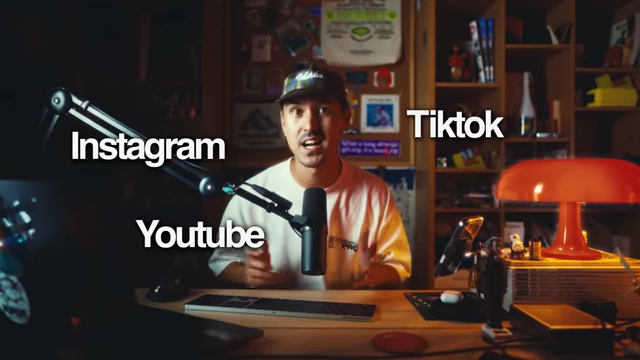 The speaker listing platforms like Instagram, YouTube, and TikTok.