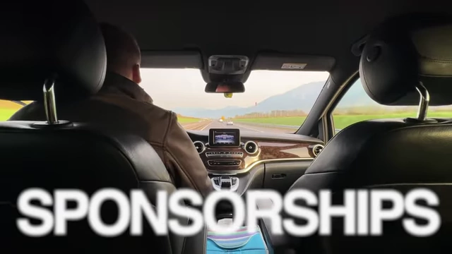Text "SPONSORSHIPS" shown over a video clip.