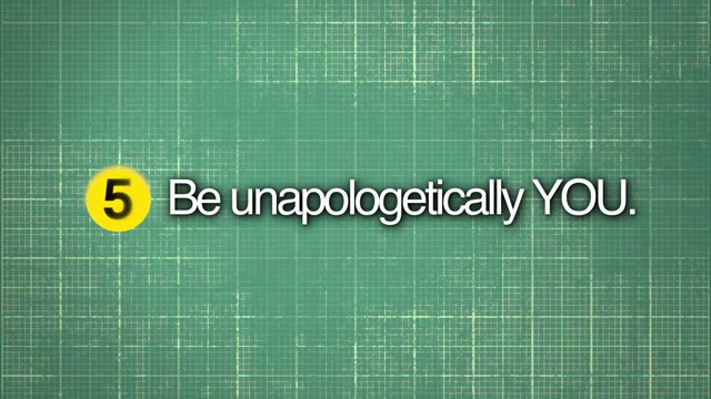 On-screen text stating "5 Be unapologetically YOU.".