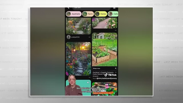 Pinterest search results for 'garden' filled with AI-generated images