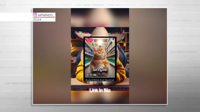 A screenshot of an AI cat video creator promoting a training course to make similar viral videos