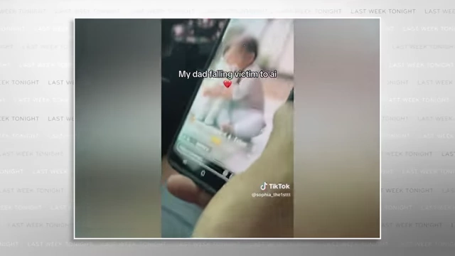 A TikTok video showing a parent fooled by an AI-generated image of a cat
