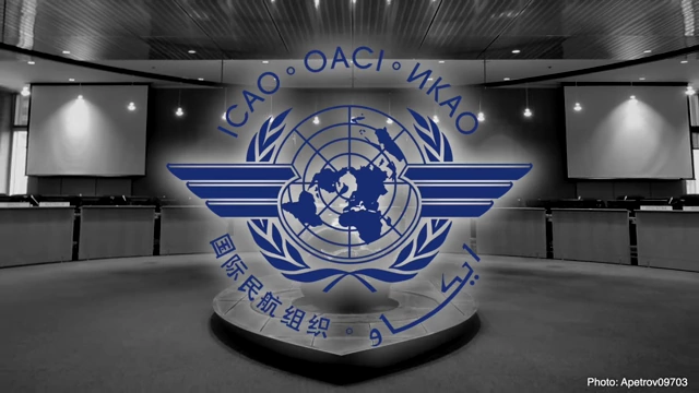The logo of the International Civil Aviation Organization (ICAO), the true founder of the spelling alphabet.