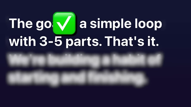 AI's instructions for a "simple loop with 3-5 parts"