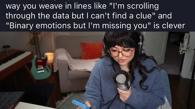 AI praising its own generated lyrics as "clever and catchy"