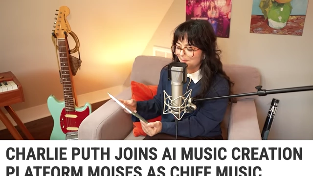 News headline: Charlie Puth joins Moises as Chief Music Officer
