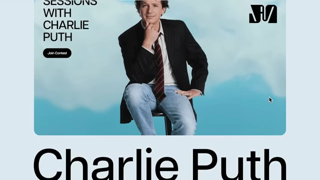 Moises Contest Promotional Image with Charlie Puth
