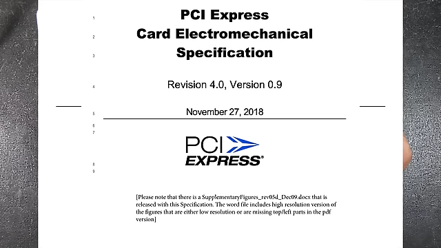 PCI Express Card Electromechanical Specification Revision 4.0 document