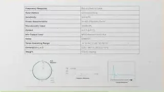 A specification sheet for the Earthworks M23R microphone, detailing its frequency response, sensitivity, and other technical data.