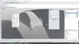 Curvature graph illustrating a default, "crappy" blend in Rhino with humps (left) versus a refined, sensible blend with smooth transitions achieved by manually adjusting control points (right).