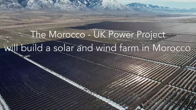 Artist's impression of the Xlinks solar farm in Morocco